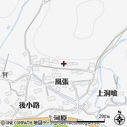 秋田県大館市葛原風張10周辺の地図