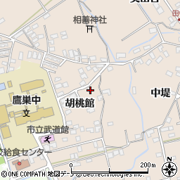 秋田県北秋田市綴子胡桃館48周辺の地図