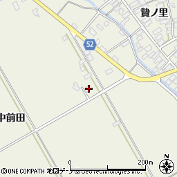 秋田県大館市二井田中前田211周辺の地図
