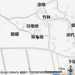 秋田県大館市葛原屋布後周辺の地図