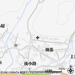 秋田県大館市葛原風張15周辺の地図