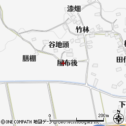 秋田県大館市葛原屋布後55周辺の地図
