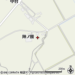 秋田県大館市二井田陣ノ腰周辺の地図