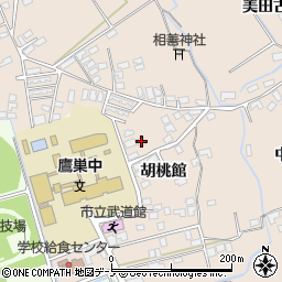 秋田県北秋田市綴子胡桃館28周辺の地図