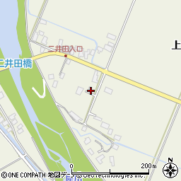 秋田県大館市二井田上出向周辺の地図