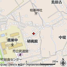 秋田県北秋田市綴子胡桃館49周辺の地図