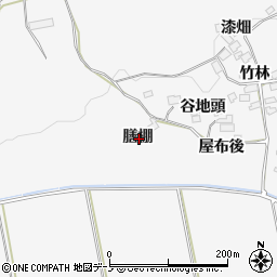秋田県大館市葛原膳棚周辺の地図