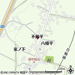 秋田県鹿角市十和田末広不動平周辺の地図
