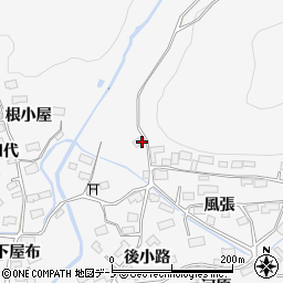 秋田県大館市葛原風張18周辺の地図