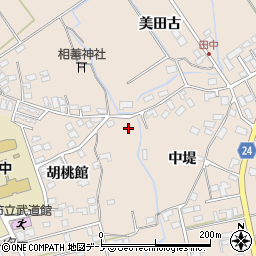 秋田県北秋田市綴子胡桃館56周辺の地図