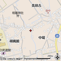 秋田県北秋田市綴子胡桃館92周辺の地図