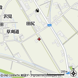 秋田県大館市山館田尻272-2周辺の地図