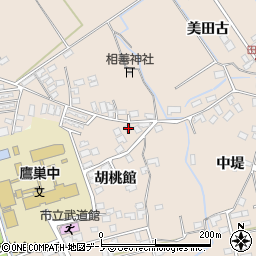 秋田県北秋田市綴子胡桃館51周辺の地図
