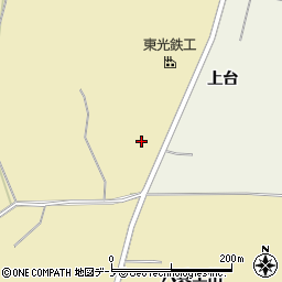 秋田県大館市本宮周辺の地図