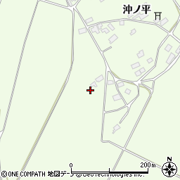 秋田県鹿角市十和田末広周辺の地図