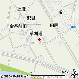 秋田県大館市山館草刈道31周辺の地図