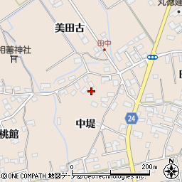 秋田県北秋田市綴子中堤23周辺の地図