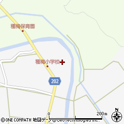 秋田県能代市二ツ井町種下樋ノ口周辺の地図