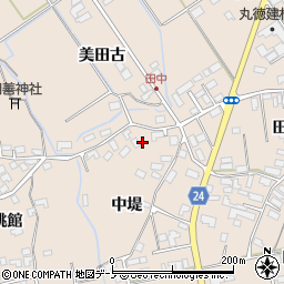 秋田県北秋田市綴子中堤4周辺の地図