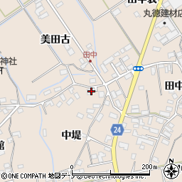 秋田県北秋田市綴子中堤3周辺の地図