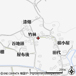 秋田県大館市葛原屋布後33周辺の地図