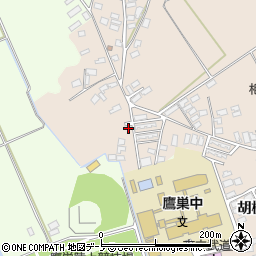 秋田県北秋田市綴子胡桃館2周辺の地図