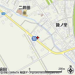 秋田県大館市二井田中前田280周辺の地図