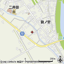 秋田県大館市二井田中前田274周辺の地図