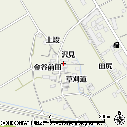 秋田県大館市山館沢見2-1周辺の地図