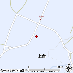 秋田県鹿角市花輪上台周辺の地図