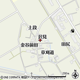 秋田県大館市山館沢見2周辺の地図