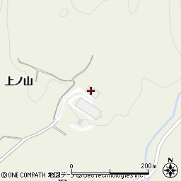 秋田県大館市山館上ノ山周辺の地図