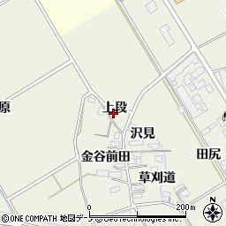 秋田県大館市山館上段79周辺の地図