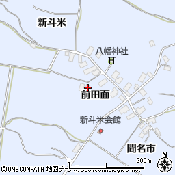 秋田県鹿角市花輪前田面周辺の地図