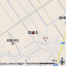 秋田県北秋田市綴子美田古周辺の地図