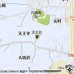 秋田県鹿角市花輪天王平11周辺の地図