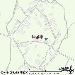 秋田県鹿角市十和田末広沖ノ平周辺の地図