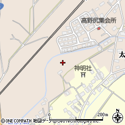 秋田県北秋田市綴子（太田屋敷後）周辺の地図