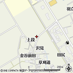 秋田県大館市山館上段83周辺の地図