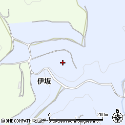 秋田県鹿角市花輪伊坂周辺の地図