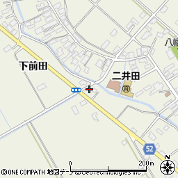 秋田県大館市二井田中前田230周辺の地図