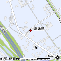 秋田県鹿角市花輪（諏訪野）周辺の地図
