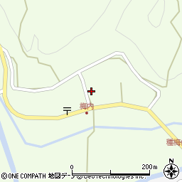 秋田県能代市二ツ井町梅内前田周辺の地図