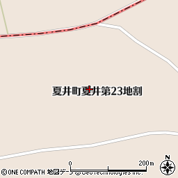 岩手県久慈市夏井町夏井第２３地割周辺の地図