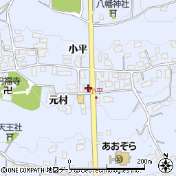 秋田県鹿角市花輪元村周辺の地図