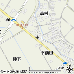 秋田県大館市二井田前田尻周辺の地図