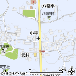 秋田県鹿角市花輪周辺の地図