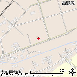 秋田県北秋田市綴子高野尻周辺の地図