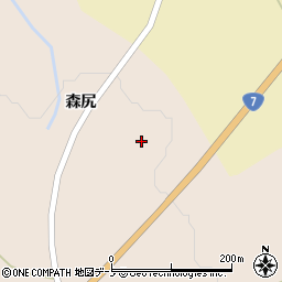 秋田県大館市大子内道下周辺の地図