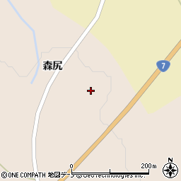 秋田県大館市大子内（道下）周辺の地図